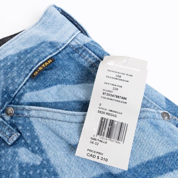 G-Star Elwood Jeans Limited Edition 3D Denim Dance Maxwell Vice Unisex 34x32 - Picture 10 of 16